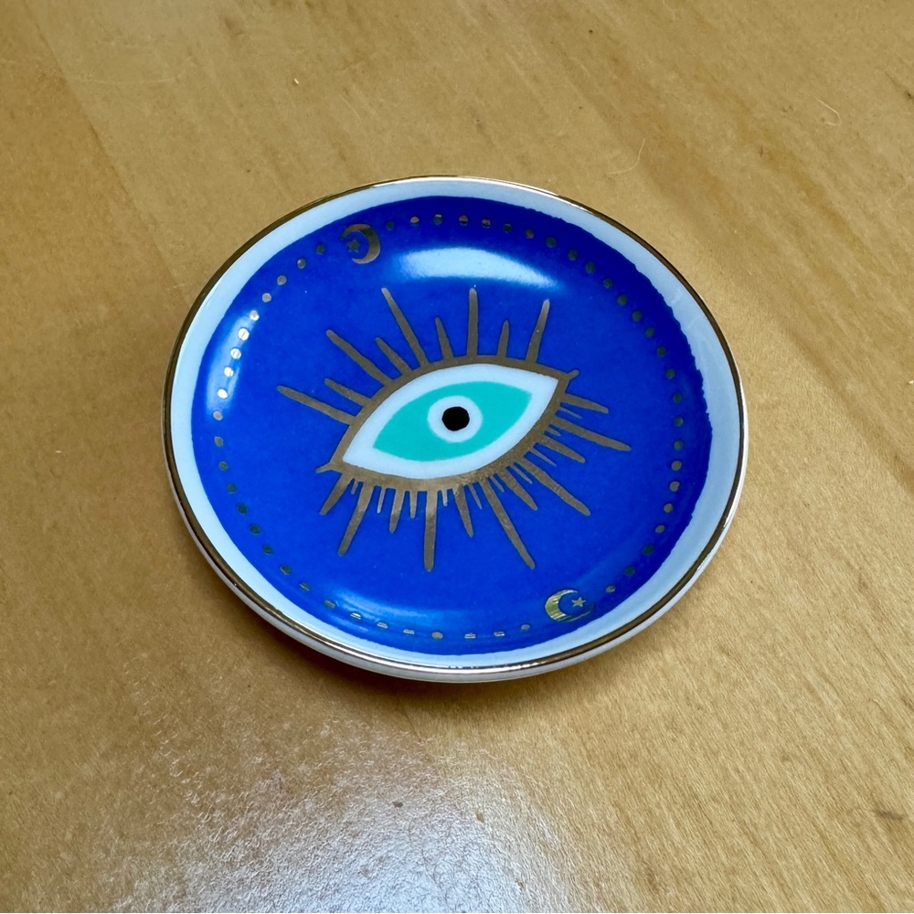 Evil Eye Porcelain Trinket Dish